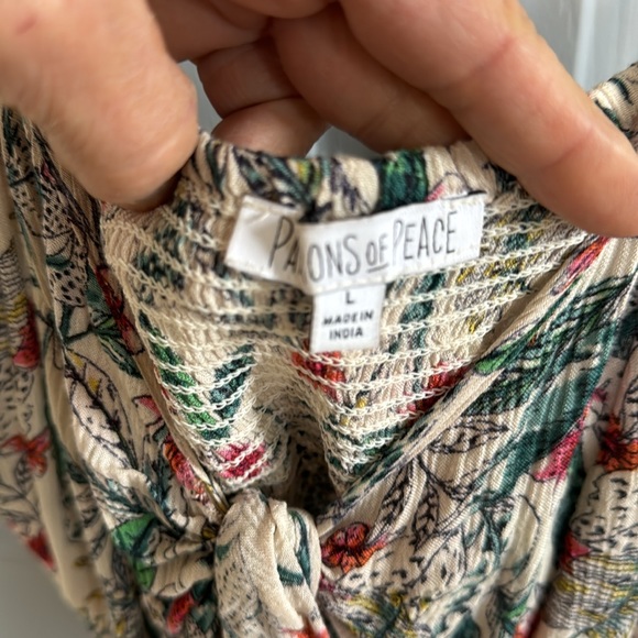 Patrons of peace, Brand BoHo style women’s top. Size L. Bin 8 - Picture 4 of 5